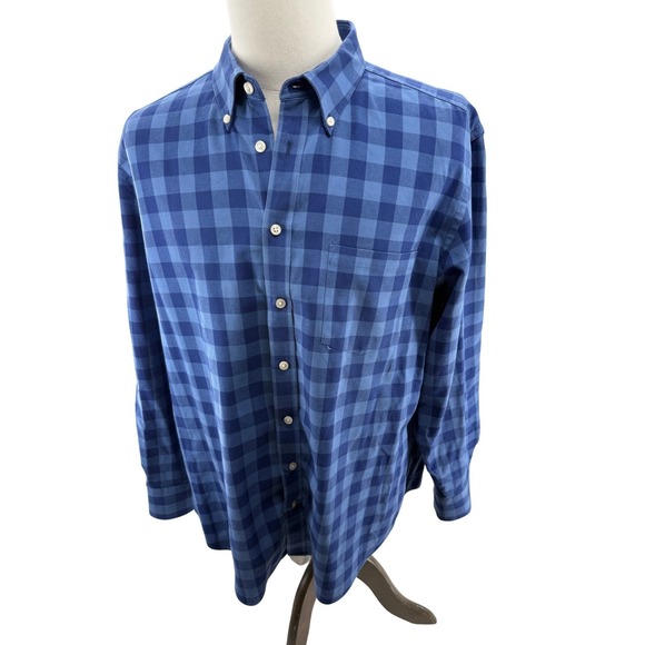 Charles Tyrwhitt Other - Charles Tyrwhitt Slim Fit Blue Gingham Long Sleeve Shirt Mens XLarge